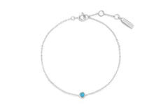  Ripple Joy - Silver / Rhodium plated - Turquoise - 18,5cm